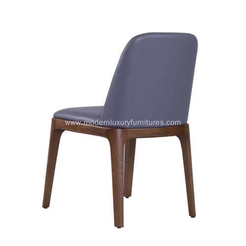 Modern Leather Grace Armless Dining Chair